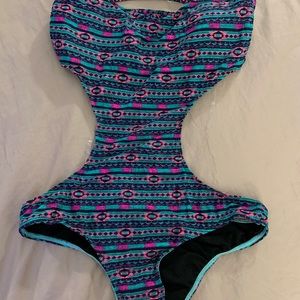 One piece bathing suit